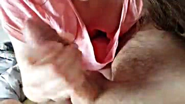 Man gets blowjob and cum from woman