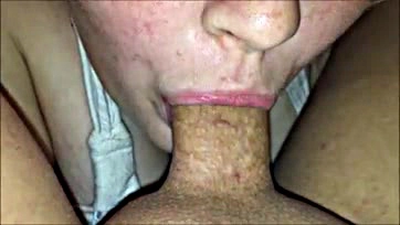 Girl gets fooled, sucks and swallows a load