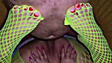 Stepmom demands immediate foot and pussy sex