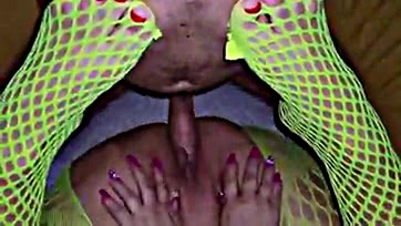 Stepmom demands immediate foot and pussy sex