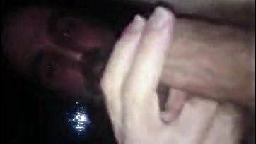 A man gets fucked and swallows hot sperm