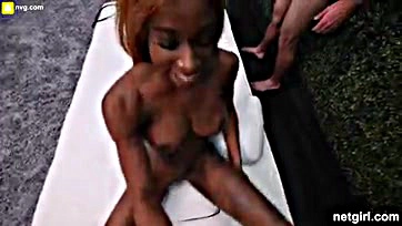 Black girl gets multiple orgasms from two dudes