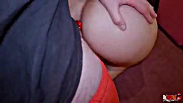 Stepson's cock ravaged stepmother's ass in a sick fantasy