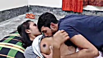 Desi couple has hardcore sex in doggy style