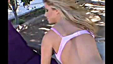 Blonde Monica enjoys rough sex with large penises