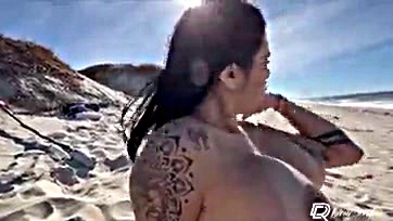 Fucked up beach encounter with a hot black woman