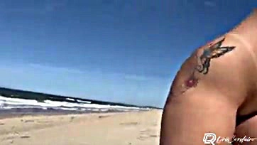 Fucked up beach encounter with a hot black woman