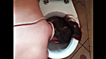 spit in her face and fucked with her head in the toilet