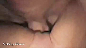 Man watches wife get fucked, cums on her belly