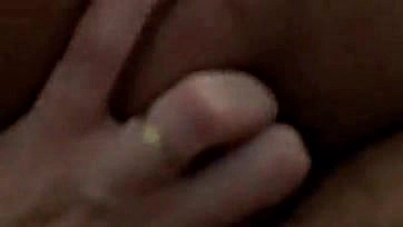 Married woman sucking and fingering her own anus