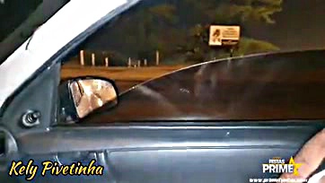 Car sex with fans in public, all on cam