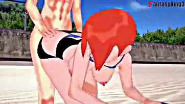 Gwen Tennyson gets freaky at the beach