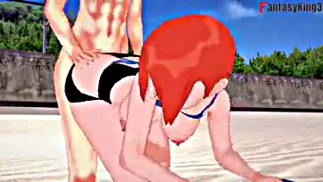 Gwen Tennyson gets freaky at the beach