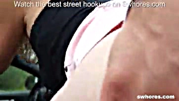 Sexy streetwalker gets paid for explicit POV sex