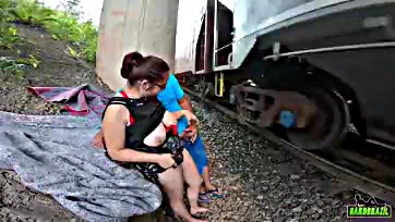 Some dude gave cash to a homeless guy under bridge