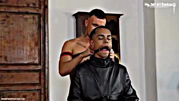 Young Latino dude gets brutally pounded and milked