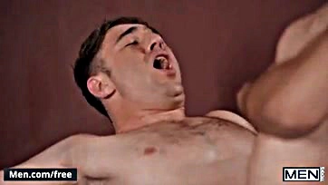 Two men engage in anal sex after practice