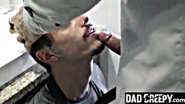 Boy can't resist stepdad's dick, gets creepy