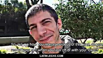 Young Latino dude sells his ass for cash