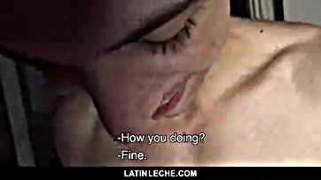 Young Latino dude sells his ass for cash