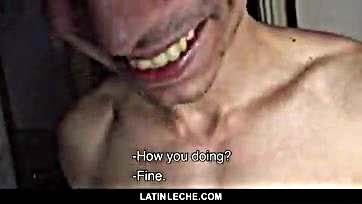 Young Latino dude sells his ass for cash