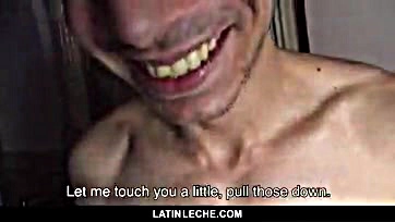 Young Latino dude sells his ass for cash