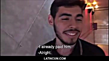 A straight Latino jock paid for gay sex