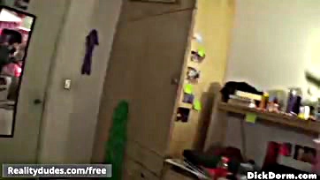 Dude fooled, gets rough gay sex in dorm