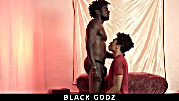 Young twink takes big black cock bareback