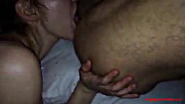 She gets cum-filled after intense pussy pounding