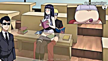 Naruto's naughty classroom romp with Hinata, explicit