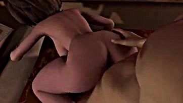 Sexy milf gets massive cock in explicit cartoon